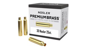 Nosler 10221 Premium Brass Unprimed Cases 30Nosler Rifle Brass 25/Box Nosler 10221 Premium Brass Unprimed Cases 30Nosler Rifle Brass 25/Box