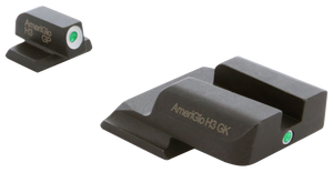AmeriGlo SW141 i-Dot Sight Set for Smith & Wesson M&P Shield Green Tritium White Outline Front Sight-Green Tritium Rear Sight AmeriGlo SW141 i-Dot Sight Set for Smith & Wesson M&P Shield Green Tritium White Outline Front Sight-Green Tritium Rear Sight