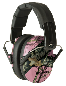 Walker's GWPFPM1PKMO Pro Low Profile Passive Muff 22 dB Over the Head Mossy Oak/Pink Polymer Walker's GWPFPM1PKMO Pro Low Profile Passive Muff 22 dB Over the Head Mossy Oak/Pink Polymer
