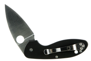 Spyderco C216GP Efficient 2.98" Folding Drop Point Plain 8Cr13MoV SS Blade Black G10 Handle Includes Pocket Clip Spyderco C216GP Efficient 2.98" Folding Drop Point Plain 8Cr13MoV SS Blade Black G10 Handle Includes Pocket Clip