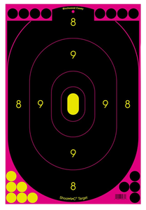 Birchwood Casey 34633 Shoot-N-C Reactive Target Self-Adhesive Paper Black/Pink 12"x18" Oval Silhouette 100 Pack Birchwood Casey 34633 Shoot-N-C Reactive Target Self-Adhesive Paper Black/Pink 12"x18" Oval Silhouette 100 Pack