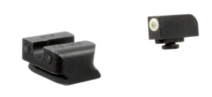 TruGlo TG231W1W Tritium Pro Black | Green Tritium White Outline Front Sight Green Tritium Rear Sight TruGlo TG231W1W Tritium Pro Black | Green Tritium White Outline Front Sight Green Tritium Rear Sight
