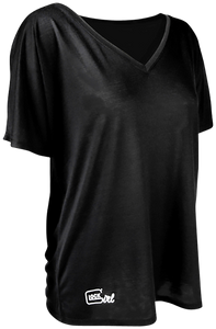 Glock AP960351 Glock Girl Relaxed Black Pre-Shrunk Cotton Short Sleeve V-Neck Medium Glock AP960351 Glock Girl Relaxed Black Pre-Shrunk Cotton Short Sleeve V-Neck Medium