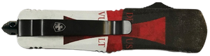 Templar Knife Gen II Templar Flag Large 3.50" OTF Drop Point Plain Black Oxide Stonewashed 440C SS Blade, 5.50" Templar Flag Aluminum Handle, Glass Breaker Templar Knife Gen II Templar Flag Large 3.50" OTF Drop Point Plain Black Oxide Stonewashed 440C SS Blade, 5.50" Templar Flag Aluminum Handle, Glass Breaker
