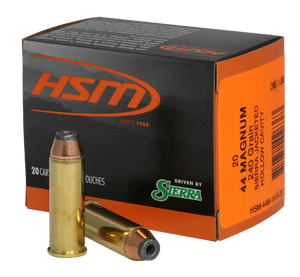 HSM 44M18N20 Pro Pistol 44 Rem Mag 240 gr Jacketed Hollow Cavity 20 Per Box/ 20 Case HSM 44M18N20 Pro Pistol 44 Rem Mag 240 gr Jacketed Hollow Cavity 20 Per Box/ 20 Case