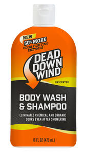 Dead Down Wind 121618 Shampoo/Body Wash Odor Eliminator Unscented Scent 16 oz Dead Down Wind 121618 Shampoo/Body Wash Odor Eliminator Unscented Scent 16 oz