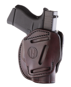 1791 Gunleather 3WH2SBRA 3-Way IWB/OWB Size 02 Signature Brown Leather Belt Loop Compatible w/ Ruger LCP Compatible w/ Glock 42 Compatible w/ S&W Bodyguard Ambidextrous Hand 1791 Gunleather 3WH2SBRA 3-Way IWB/OWB Size 02 Signature Brown Leather Belt Loop Compatible w/ Ruger LCP Compatible w/ Glock 42 Compatible w/ S&W Bodyguard Ambidextrous Hand