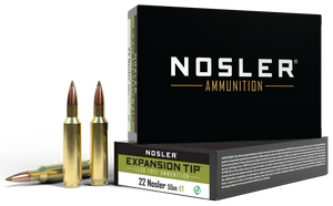 Nosler 40140 E-Tip Lead Free 22Nosler 55gr E Tip Lead Free 20 Per Box/10 Case Nosler 40140 E-Tip Lead Free 22Nosler 55gr E Tip Lead Free 20 Per Box/10 Case
