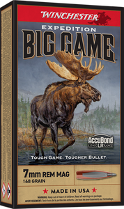 Winchester Ammo S7LR Expedition Big Game Long Range 7mmRemMag 168gr Nosler AccuBond Long Range 20 Per Box/10 Case Winchester Ammo S7LR Expedition Big Game Long Range 7mmRemMag 168gr Nosler AccuBond Long Range 20 Per Box/10 Case