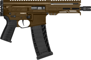 CMMG 94A6867MB Dissent MK4 9mm Luger 33+1 6.50", Midnight Bronze Rec, Picatinny Brace Adapter, 5.50" M-LOK Handguard, Left Side Charging Handle, Zeroed Linear Comp, Zeroed Drop-In Single Stage Trigger CMMG 94A6867MB Dissent MK4 9mm Luger 33+1 6.50", Midnight Bronze Rec, Picatinny Brace Adapter, 5.50" M-LOK Handguard, Left Side Charging Handle, Zeroed Linear Comp, Zeroed Drop-In Single Stage Trigger