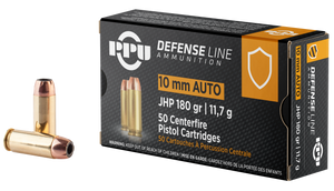 PPU Defense 10mm 180gr Jhp 50 Round Box PPU Defense 10mm 180gr Jhp 50 Round Box