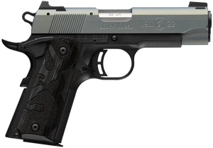 Browning 051060490 1911-380 Black Label Compact Frame 22 LR 10+1 3.63" Matte Stainless Steel Barrel, Northern Lights Cerakote Serrated Steel Slide, Matte Black Polymer Frame w/Beavertail Browning 051060490 1911-380 Black Label Compact Frame 22 LR 10+1 3.63" Matte Stainless Steel Barrel, Northern Lights Cerakote Serrated Steel Slide, Matte Black Polymer Frame w/Beavertail