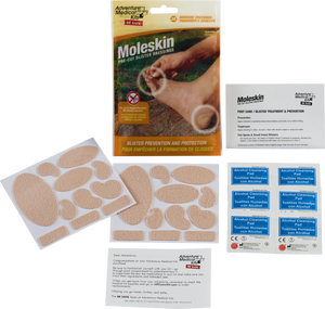 Adventure Medical Kits 01550400 Moleskin Blister Prevention Brown 22 Precut Shapes Adventure Medical Kits 01550400 Moleskin Blister Prevention Brown 22 Precut Shapes