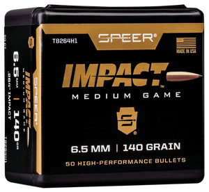 Speer TB264H1 Impact 6.5Creedmoor 140gr Speer Impact 50 Per Box/5 Case Speer TB264H1 Impact 6.5Creedmoor 140gr Speer Impact 50 Per Box/5 Case