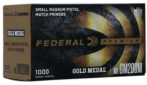 Federal GM200M Gold Medal Premium Small Pistol Multi Caliber Handgun 1000 Per Box/5 Case Federal GM200M Gold Medal Premium Small Pistol Multi Caliber Handgun 1000 Per Box/5 Case