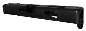 Rival Arms RA10G106A Precision Slide A1 with Docter Cut Black QPQ Case Hardened 17-4 Stainless Steel for Glock 17 Gen4 Rival Arms RA10G106A Precision Slide A1 with Docter Cut Black QPQ Case Hardened 17-4 Stainless Steel for Glock 17 Gen4