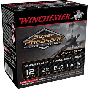 WIN SUPER PHEASANT DG 12GA 1-3/8OZ #5 25/10 WIN SUPER PHEASANT DG 12GA 1-3/8OZ #5 25/10