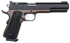 Dan Wesson 01841 Bruin 10mm Auto 8+1 6.03" Stainless Steel Barrel, Black Duty Serrated Stainless Steel Slide, Bronze Stainless Steel Frame w/Beavertail, Brown G10 Grip, Ambidextrous Dan Wesson 01841 Bruin 10mm Auto 8+1 6.03" Stainless Steel Barrel, Black Duty Serrated Stainless Steel Slide, Bronze Stainless Steel Frame w/Beavertail, Brown G10 Grip, Ambidextrous