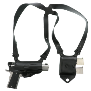 Galco MCII212B Miami Classic II Shoulder System Size Fits Chest Up To 56" Black Leather Harness Fits 1911 Fits 3.50" Barrel Right Hand Galco MCII212B Miami Classic II Shoulder System Size Fits Chest Up To 56" Black Leather Harness Fits 1911 Fits 3.50" Barrel Right Hand