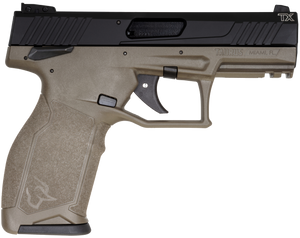 Taurus 1-TX22141O TX22 Full Size Frame 22 LR 16+1 4.10" Matte Black Threaded Barrel, Matte Black Serrated Slide, OD Green Polymer Frame w/Picatinny Rail, Textured Grip Taurus 1-TX22141O TX22 Full Size Frame 22 LR 16+1 4.10" Matte Black Threaded Barrel, Matte Black Serrated Slide, OD Green Polymer Frame w/Picatinny Rail, Textured Grip