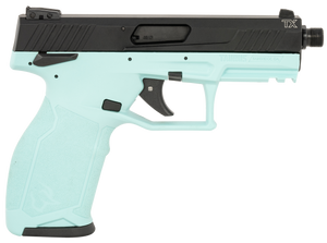 Taurus 1-TX22141C10 TX22 Full Size Frame 22 LR 10+1 4.10" Matte Black Threaded Barrel, Matte Black Serrated Slide, Cyan Polymer Frame w/Picatinny Rail, Textured Grip Taurus 1-TX22141C10 TX22 Full Size Frame 22 LR 10+1 4.10" Matte Black Threaded Barrel, Matte Black Serrated Slide, Cyan Polymer Frame w/Picatinny Rail, Textured Grip
