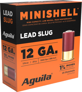 Aguila 1CHB1386 Minishell 12Gauge 1.75" 5/8oz 25 Per Box/10 Case Aguila 1CHB1386 Minishell 12Gauge 1.75" 5/8oz 25 Per Box/10 Case