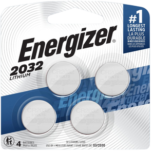Energizer 2032BP4C3 CR2032 Lithium Battery Silver 3.0 V 235 mAh, Qty (4) Single Pack Energizer 2032BP4C3 CR2032 Lithium Battery Silver 3.0 V 235 mAh, Qty (4) Single Pack