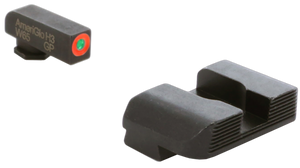 AmeriGlo GL434 Protector Sight Set for Glock Green Tritium Orange Outline Front Sight-Black Serrated Rear Sight AmeriGlo GL434 Protector Sight Set for Glock Green Tritium Orange Outline Front Sight-Black Serrated Rear Sight