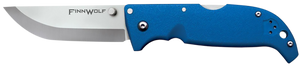 Cold Steel CS20NPG Finn Wolf 3.50" Folding Straight Back Plain Satin Polished AUS-8A SS Blade/Blue Griv-Ex Handle Includes Pocket Clip Cold Steel CS20NPG Finn Wolf 3.50" Folding Straight Back Plain Satin Polished AUS-8A SS Blade/Blue Griv-Ex Handle Includes Pocket Clip