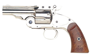 Taylors & Company 550675 Schofield Top Break 44-40 Win Caliber with 5" Barrel, 6rd Capacity Cylinder, Overall Nickel-Plated Finish Steel & Walnut Grip Taylors & Company 550675 Schofield Top Break 44-40 Win Caliber with 5" Barrel, 6rd Capacity Cylinder, Overall Nickel-Plated Finish Steel & Walnut Grip