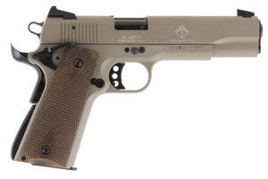 GSG GSG2210M1911T 1911 22 LR 10+1 5" Threaded Barrel, Tan Serrated Slide & Zinc Alloy w/Beavertail Frame, Double Diamond Walnut Grip GSG GSG2210M1911T 1911 22 LR 10+1 5" Threaded Barrel, Tan Serrated Slide & Zinc Alloy w/Beavertail Frame, Double Diamond Walnut Grip