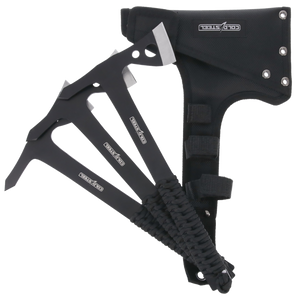 Cold Steel CSTH175AX3PK Throwing Axes 1.75" Black Oxide 420 Stainless Steel Blade Paracord Wrap Handle Set of 3 Cold Steel CSTH175AX3PK Throwing Axes 1.75" Black Oxide 420 Stainless Steel Blade Paracord Wrap Handle Set of 3