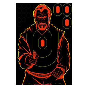 Birchwood Casey 34645 Shoot-N-C Reactive Target Self-Adhesive Paper Black/Red 12"x18" Bad Guy Silhouette 5 Pack Birchwood Casey 34645 Shoot-N-C Reactive Target Self-Adhesive Paper Black/Red 12"x18" Bad Guy Silhouette 5 Pack