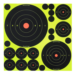 Birchwood Casey 34018 Shoot-N-C Reactive Target Variety Pack Self-Adhesive Paper Black/Yellow Bullseye 50 Pack Birchwood Casey 34018 Shoot-N-C Reactive Target Variety Pack Self-Adhesive Paper Black/Yellow Bullseye 50 Pack