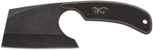 Browning 3220322B Cutoff Camp Boxed 2.50" Fixed Cleaver Plain Black Black Oxide Stonewashed 9Cr14MoV SS Blade, Black/Tan G10 Handle Browning 3220322B Cutoff Camp Boxed 2.50" Fixed Cleaver Plain Black Black Oxide Stonewashed 9Cr14MoV SS Blade, Black/Tan G10 Handle