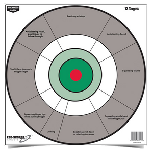 Birchwood Casey 37245 EZE-Scorer 12" Bullseye Paper Hanging Gray/White 13 Per Pkg Birchwood Casey 37245 EZE-Scorer 12" Bullseye Paper Hanging Gray/White 13 Per Pkg