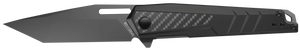Real Avid AVRAV6 RAV-6 3.40" Folding Tanto Plain Titanium 8Cr13MoV SS Blade, Black Textured Aluminum/Carbon Fiber Handle, Clamshell Pkg Real Avid AVRAV6 RAV-6 3.40" Folding Tanto Plain Titanium 8Cr13MoV SS Blade, Black Textured Aluminum/Carbon Fiber Handle, Clamshell Pkg