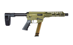 FREEDOM ORDNANCE FX9P8SBM-ODG FX9 9mm Luger 32+1 8" Black Nitride Barrel, M-LOK Handguard, OD Green Aluminum Receiver w/Picatinny Rail, OD Green Polymer SB Mini Brace, Black AR15 Grip FREEDOM ORDNANCE FX9P8SBM-ODG FX9 9mm Luger 32+1 8" Black Nitride Barrel, M-LOK Handguard, OD Green Aluminum Receiver w/Picatinny Rail, OD Green Polymer SB Mini Brace, Black AR15 Grip