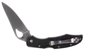 Spyderco BY03PBK2 Byrd Cara Cara 2 Lightweight 3.75" Folding Drop Point Plain 8Cr13MoV SS Blade Black Textured FRN Handle Includes Pocket Clip Spyderco BY03PBK2 Byrd Cara Cara 2 Lightweight 3.75" Folding Drop Point Plain 8Cr13MoV SS Blade Black Textured FRN Handle Includes Pocket Clip