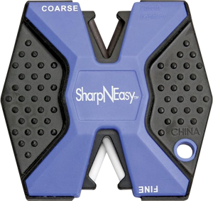 AccuSharp 334CD SharpNEasy 2-Step Sharpener Hand Held Fine/Coarse Ceramic Stone Sharpener Plastic Handle Black/Blue 24 AccuSharp 334CD SharpNEasy 2-Step Sharpener Hand Held Fine/Coarse Ceramic Stone Sharpener Plastic Handle Black/Blue 24