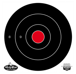 Birchwood Casey 35825 Dirty Bird 8" Bullseye Tagboard Hanging Black/White 25 Per Pkg Birchwood Casey 35825 Dirty Bird 8" Bullseye Tagboard Hanging Black/White 25 Per Pkg