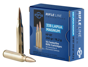 PPU PP338H Standard Rifle 338LapuaMag 250gr Hollow Point Boat Tail 10 Per Box/20 Case PPU PP338H Standard Rifle 338LapuaMag 250gr Hollow Point Boat Tail 10 Per Box/20 Case