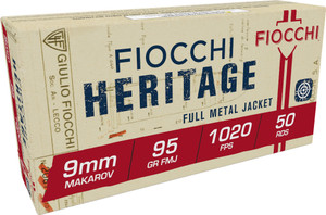 FIO HERITAGE 9MMMAK 95GR FMJ 50/20 FIO HERITAGE 9MMMAK 95GR FMJ 50/20