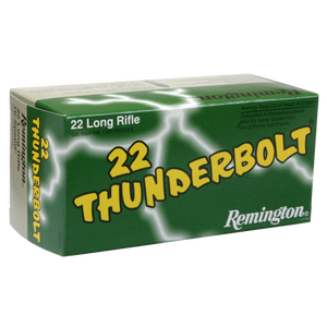 REMINGTON THUNDERBOLT 22LR 40GR RN 50 ROUND BOX REMINGTON THUNDERBOLT 22LR 40GR RN 50 ROUND BOX