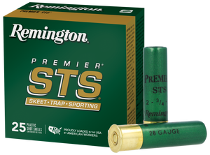 Remington Ammunition 28053 Premier STS 28 Gauge 2.75" 3/4 oz 9 Shot 25 Per Box/ 10 Cs Remington Ammunition 28053 Premier STS 28 Gauge 2.75" 3/4 oz 9 Shot 25 Per Box/ 10 Cs