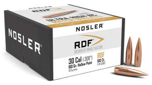Nosler 53182 RDF Match 30Cal 168gr Hollow Point Boat Tail 100/Box Nosler 53182 RDF Match 30Cal 168gr Hollow Point Boat Tail 100/Box