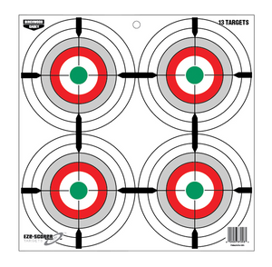 Birchwood Casey 37253 EZE-Scorer 12" Bullseye Paper Hanging Multi-Color 13 Per Pkg Birchwood Casey 37253 EZE-Scorer 12" Bullseye Paper Hanging Multi-Color 13 Per Pkg