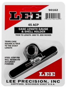 Lee Precision 90162 Case Length Gauge Silver 45 ACP Steel, Works With Cutter/Lock Stud Includes Shell Holder Lee Precision 90162 Case Length Gauge Silver 45 ACP Steel, Works With Cutter/Lock Stud Includes Shell Holder