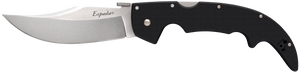 Cold Steel CS62MGD Espada Large 5.50" Folding Clip Point Plain S35VN SS Blade/6.75" Black w/Polished Bolsters G10 Handle Includes Belt Clip Cold Steel CS62MGD Espada Large 5.50" Folding Clip Point Plain S35VN SS Blade/6.75" Black w/Polished Bolsters G10 Handle Includes Belt Clip