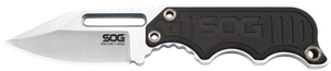 S.O.G SOG-NB1002-C Instinct Mini 1.90" Fixed Clip Point Plain Satin Polished 5Cr15MoV SS Blade Black/Silver G10/SS Handle Includes Lanyard/Sheath S.O.G SOG-NB1002-C Instinct Mini 1.90" Fixed Clip Point Plain Satin Polished 5Cr15MoV SS Blade Black/Silver G10/SS Handle Includes Lanyard/Sheath